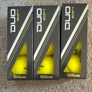 Wilson Duo Soft Golf Balls - Bright Yellow
